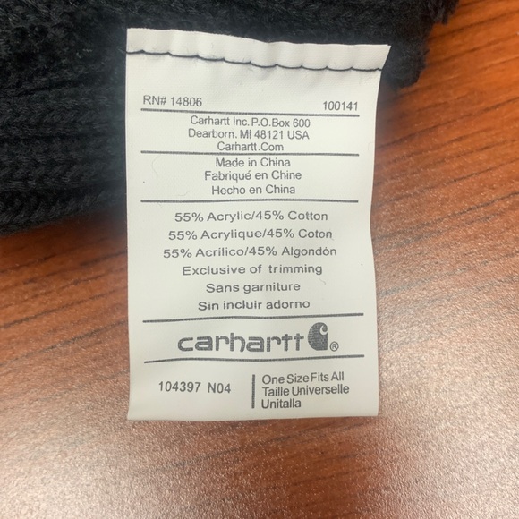 Carhartt Brown and Black Knit Beanies - Picture 5 of 6